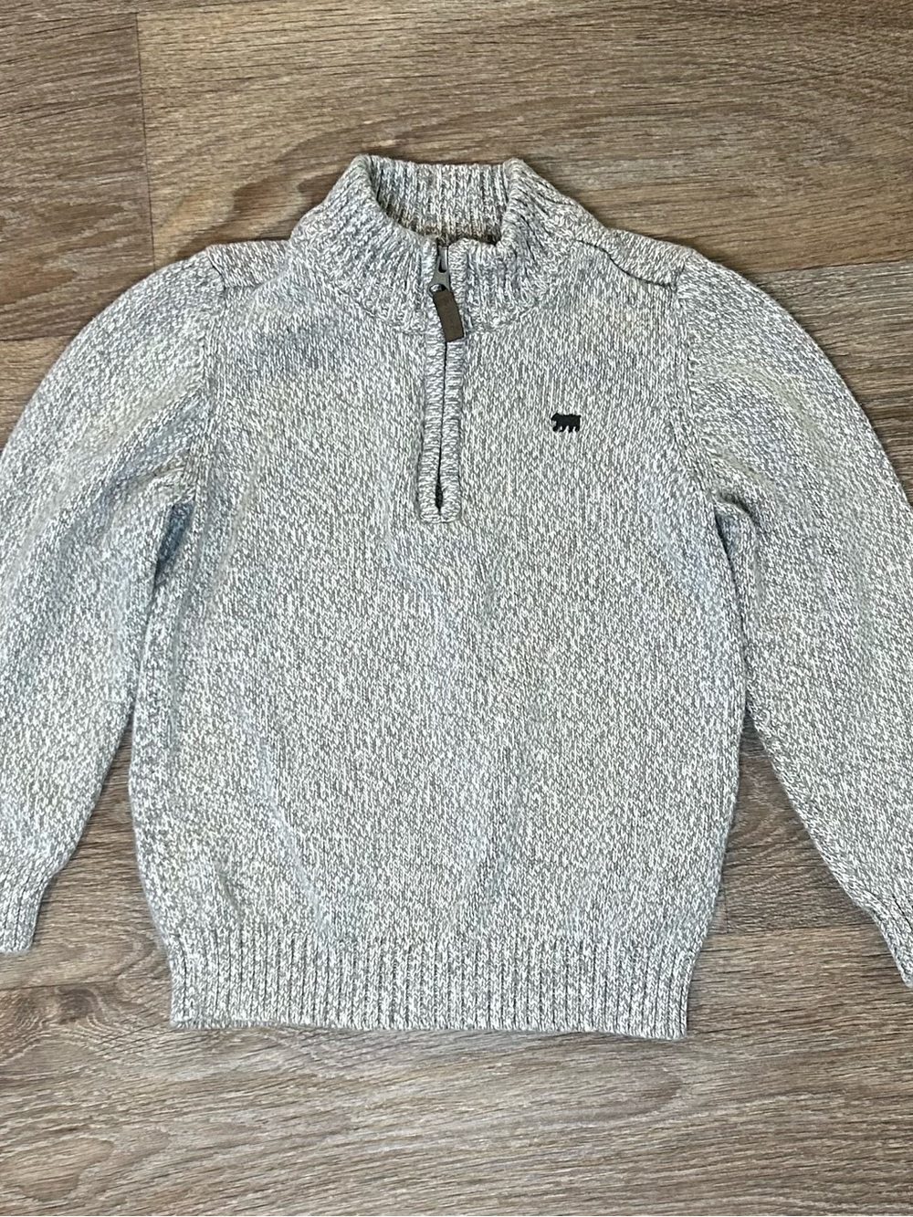 Carter’s Quarter Zip Gray / Grey 5T Knit Sweater - Toddler Little Boys